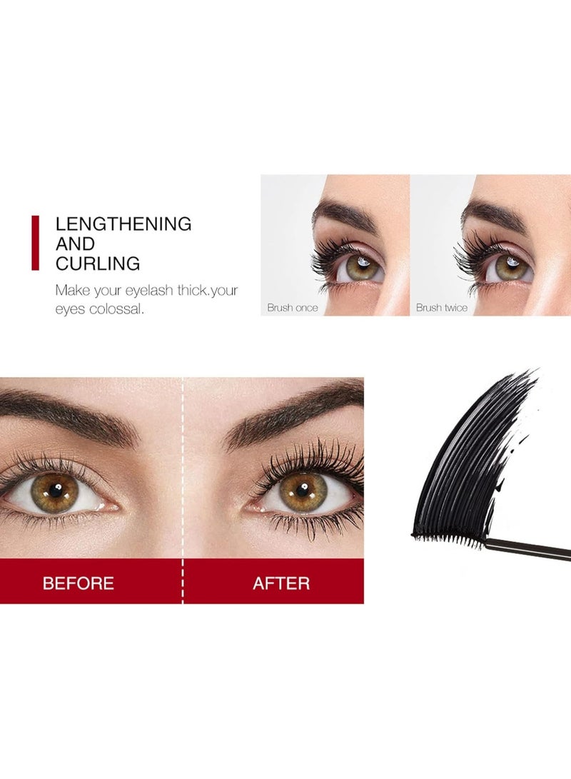 Vibely Waterproof Volume & Length Mascara - False Lash Effect, No Smudging, 4D, Long Lasting Fibre - Image 4